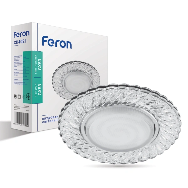 Вбудований світильник Feron CD4021 з LED підсвічуванням