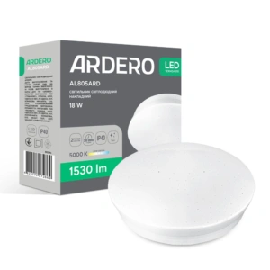 Накладний круглий світлодіодний світильник Ardero AL805ARD 18Вт 5000К IP40 (80294)