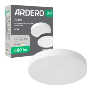 Світлодіодний накладний світильник Ardero AL807 6Вт 5000K білий