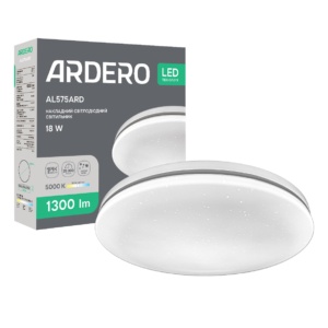 Світлодіодний накладний світильник Ardero AL575ARD SILVER 18Вт 5000K