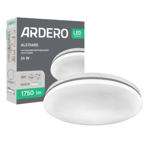 Світлодіодний накладний світильник Ardero AL575ARD SILVER 24Вт 5000K