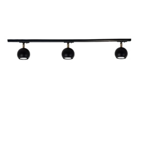 Трековий світильник на три плафони стельовий Track-3 Bowl GU10 TL90-1000-3 Black