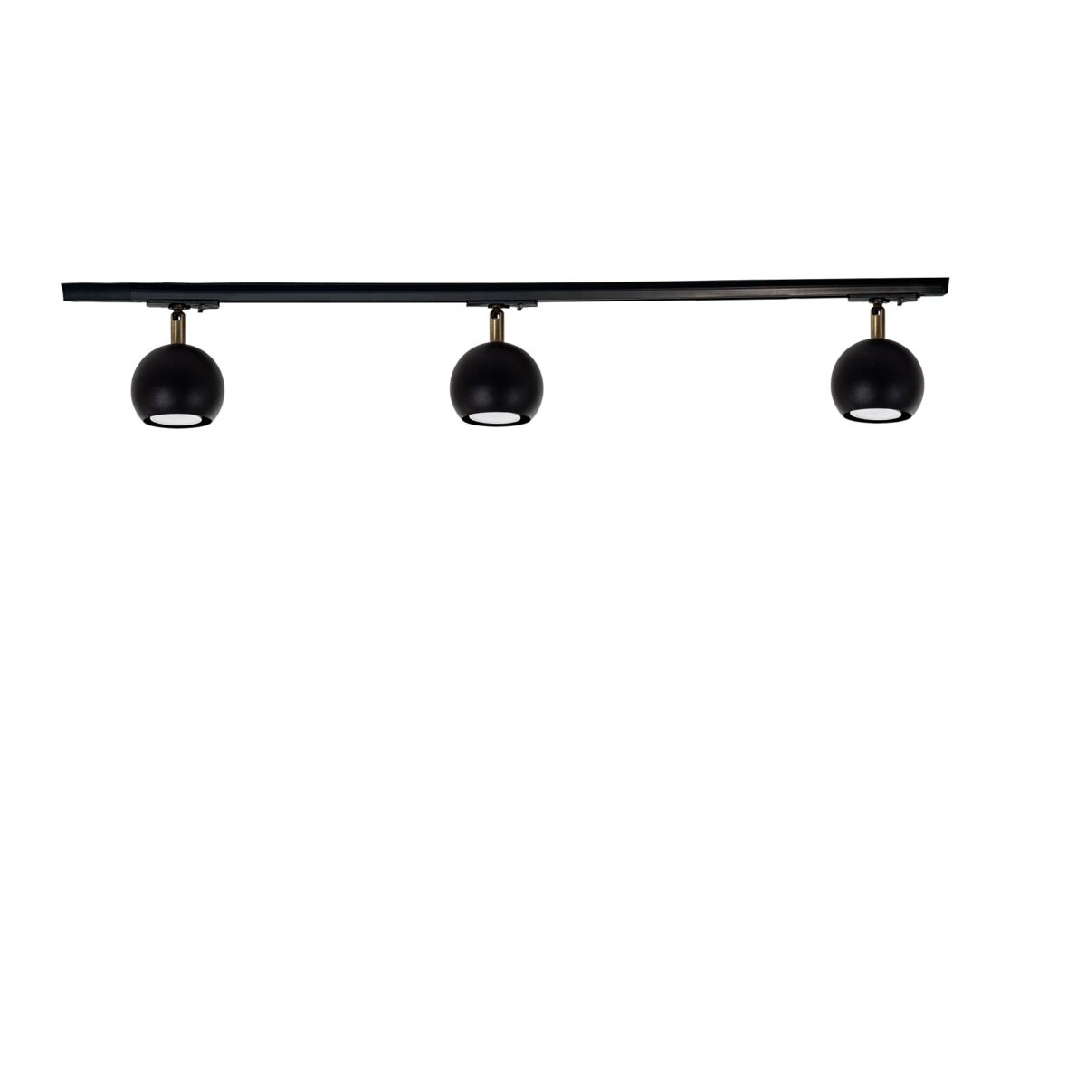 Трековий світильник на три плафони стельовий Track-3 Bowl GU10 TL90-1000-3 Black