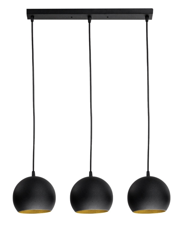 Люстра (світильник підвісний) Bowl С150-450-3 Black/Gold